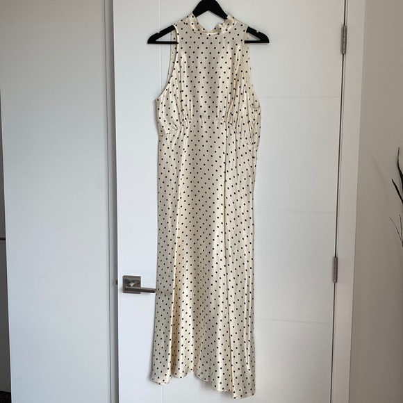 Zara satin dot dress - Picture 4 of 5